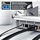 CSL - 1m Telefonkabel TAE-F Stecker auf RJ11 Stecker - Int. Norm 6P4C / 4-polig belegt - Flachkabel - von analoger Telefondose zum Telefon Fax Modem Router Anrufbeantworter, 1 Meter schwarz