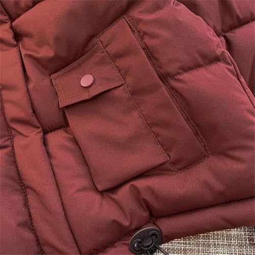 Charming Women's Small Cotton-Padded Parka in Playful Pink for Cozy Winter Days - Image 2