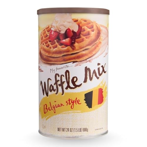 My Favorite Belgian Style Waffle Mix, Easy-to-Make Golden Breakfast Food