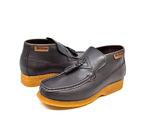 British Collection Men's Classic Three Quarters Slip on Leather Shoes