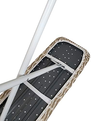 HOMZ 1915078 Premium Standard Width Ironing Board Cover and Pad, Taupe/Brown/White Pattern — view 2