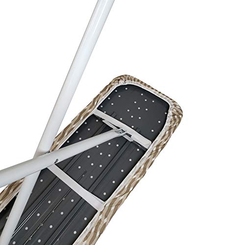 Homz 1915078 Premium Standard Width Ironing Board Cover And Pad, Taupe/Brown/White Pattern #TOP2
