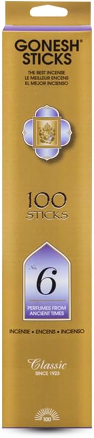 Classic Collection #6 Incense (4 Pack), 4 Piece, Gold