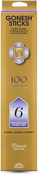 Gonesh Classic Collection #6 Incense (4 Pack), 4 Piece, Gold