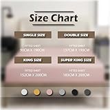 REHAN & CO Double Fitted Sheet Blush Pink Extra Deep Pocket 16 Inch (40 Cm) Super Soft 100% Brushed Microfiber Bed Sheets (137x190cm) - Image 7