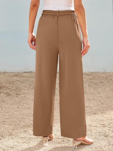 Image of LILLUSORY Womens Wide Leg Dress Work Flowy Pants Business Casual Outfits