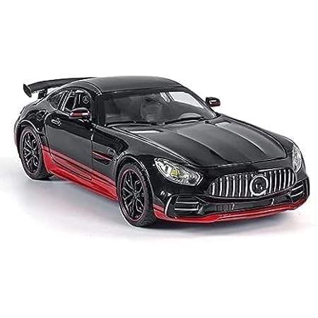 Galaitik Mercedes Benz AMG GTR 1:32 Model Car Exclusive Alloy Metal Pull Back Die-cast Car Diecast Metal Pullback Toy car with Openable Doors & Light Music【Colors as Per Stock】 (AMG GTR MERCEDES 1:24)