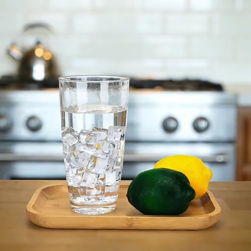 Yanglonghui 26-Ounce Plastic Tumblers (Set of 6), Reusable Plastic Mugs, BPA-Free Acrylic to Drink Mugs, Shatter Resistant, Textured Interior, Dishwasher Safe (Clear Color, 26 Ounce) by Yanglonghui - Used condition - Image 4