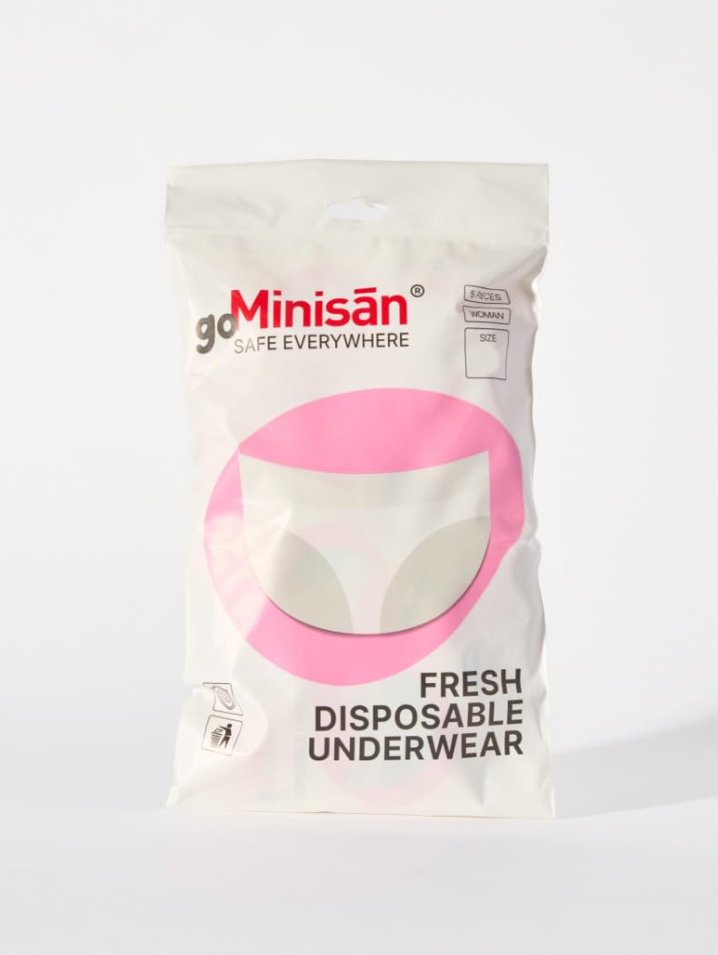 Slip Donna, 10 Mutande confezionate singolarmente, 100% Cotone, monouso, USA e Getta, per Ospedale, maternità, Post Parto, Mutandine Gestante