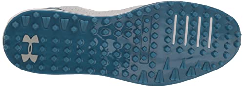 Under Armour Men's Hovr Drive Spikeless Golf Shoe, (102) Halo Gray/Static Blue/Metallic Silver, 12 #TOP3