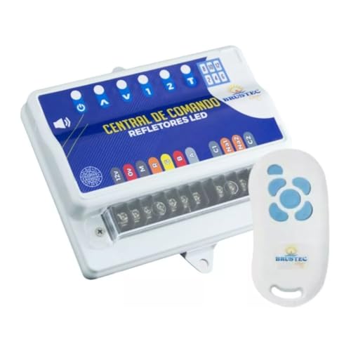 Central De Comando Led Piscina Brustec Com Auxiliar E Timer