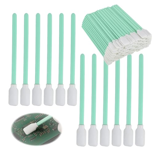 100 Stück Reinigungsstäbchen, Fusselfreie Wattestäbchen für Präzisionsreinigung, Geeignet für Elektronik, Optische Instrumente, Tintenstrahldrucker und empfindliche Oberflächen