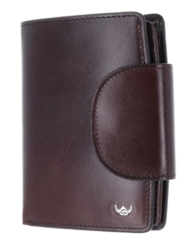 Kombischeintasche Colorado RFID Golden Head cuir bordeaux haut de gamme