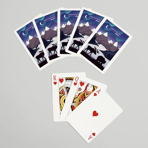 Baraja de Poker 52 Cartas Anchorage Alaska Northern Lights miniatura 7