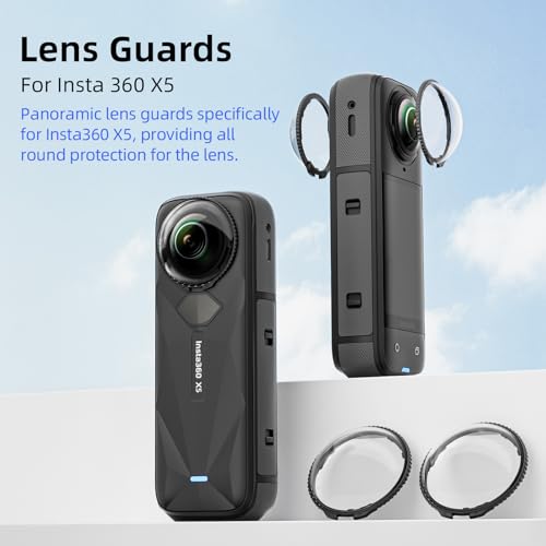 Funda de silicona y protectores para Insta360 X5 miniatura 5