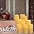 YOROXRG Set of 24 Waterproof Outdoor Flameless Candles, LED Candles with 4 Remote and Timer,(H 4" 5" 6" x D 2.2"),for Halloween Wedding Festiv