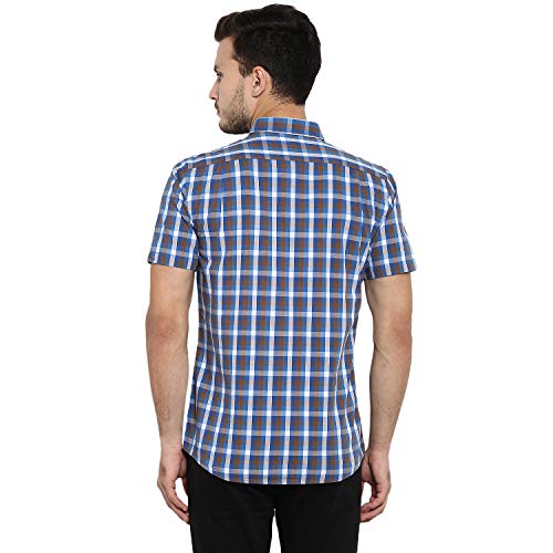 Image of Red Tape Men's Checkered Regular Fit Casual Shirt