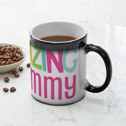Taza mágica de cerámica para café y té 11 oz miniatura 6