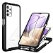 Produktbild CENHUFO für Samsung Galaxy A32 5G Hülle, 360 Grad Schutzhülle Stoßfest Panzerhülle mit Eingebautem Displayschutz Robust Bumper Full Cover Outdoor Case Handyhülle für Samsung Galaxy A32 5G -Schwarz