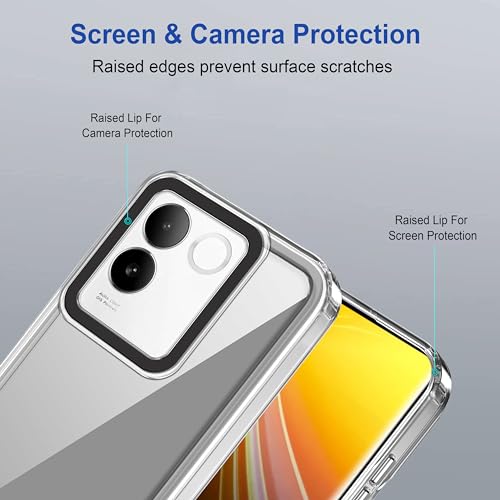 Image of amazon basics Back Case Cover for Vivo T2 Pro 5G (TPU + PC Transparent)