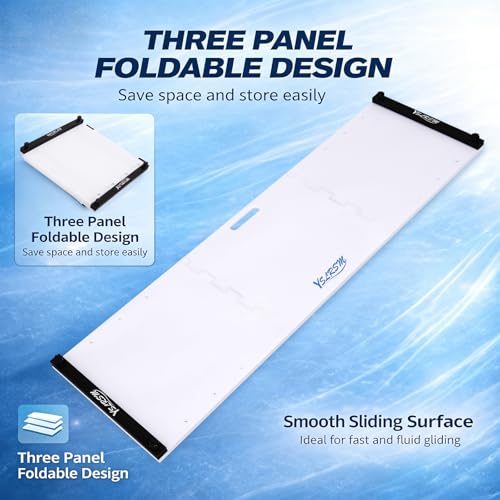 Slide Board Workout Equipment – Revolutionize Your Workouts: Slide Exercise at Home with Booties for Fitness, for Multi-Sport Training, Core Strength, Flexibility – Low-Impact Durable Home Gym Equipment for Balance and Agility