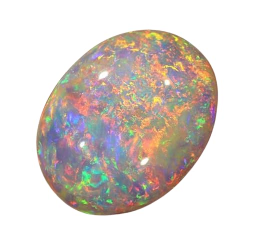 Opale australienne blanche naturelle de 3,85 carats de qualité supérieure AA++