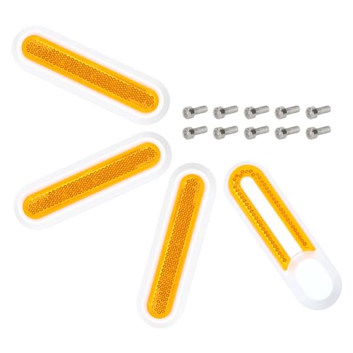 Natcoo Rollor Radabdeckung mit Reflektor für Xiaomi M365, Pro, 1S, Essential, Pro2, Vorderrad Schutzabdeckung mit Reflektierenden Teilen, Scooter Zubehör (Weiß/Orange) Natcoo Rollor Radabdeckung mit Reflektor für Xiaomi M365, Pro, 1S, Essential, Pro2, Vorderrad Schutzabdeckung mit Reflektierenden Teilen, Scooter Zubehör (Weiß/Orange)