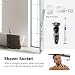 EMKE LED Backlit Bathroom Mirror with Bluetooth, 500x700mm Wall Mounted Multifunction LED Bathroom Vanity Mirror with Shaver Socket | LED Lights | Demister Pad