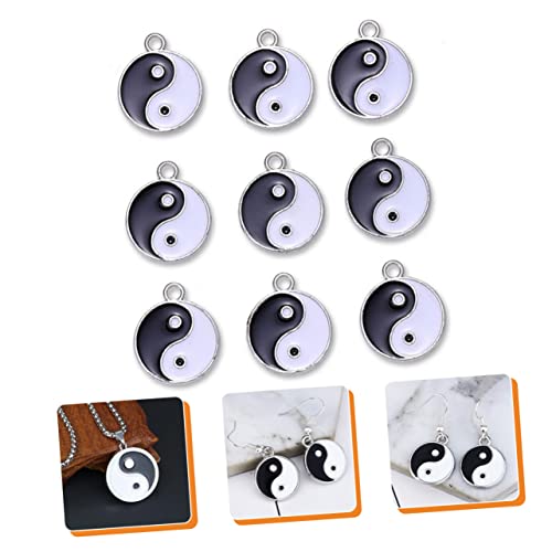 GALPADA 18 Pçs Colar De Charme Pulseiras Colar De Amuleto De Joias Tai Chi Yin Yang Encantos Tai Chi