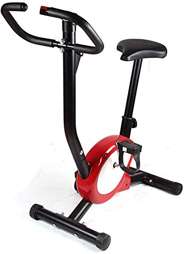 LSYOA Vertical Bicicleta Estática Indoor Bicicleta, Bicicleta Spinning con Pantalla LCD, Ajustable Resistencia Bicicleta Fitness,Red