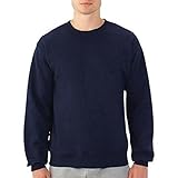 Fruit of the Loom Best Collection™ Men's Fleece Crew Medium BLACK/CHARCOAL HEATHER