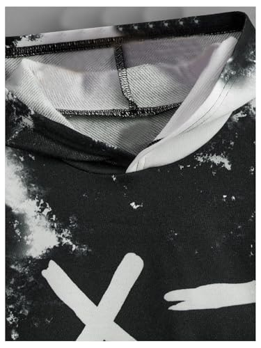 SweatyRocks Boy's Tie Dye Graphic Hoodies Long Sleeve Sweatshirt Pullover Tops3