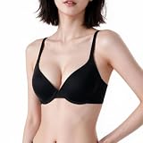 [ohyeah] 無地 ブラジャー ワイヤー入り [B75~E90] 大きいサイズ セクシー ブラ インナー シンプル 可愛い 美胸 柔らかい 薄て 寄せブラ インナーウエア 女性用下着 ブラック B80