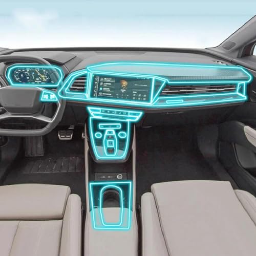 Film protection TPU PPF anti-rayures pour console centrale Audi Q4 e-tron 2022-2024 de voiture