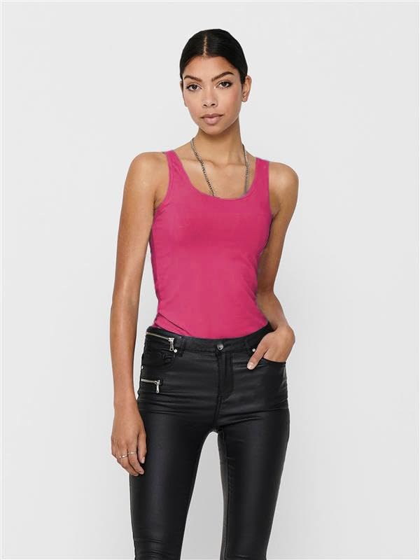 VERO MODA Damen VMMAXI My Soft Long Tank TOP GA 3PACK Bumblebee, Cabaret, Caneel BayM – Ansicht 5