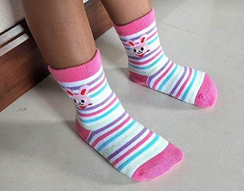 Image of CUTEABLY Baby Boys & Baby Girls Cotton Grip Socks (Pack of 6)
