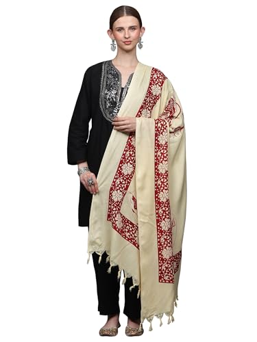 Cream Lord Shiva Hindu Prayer Shawl