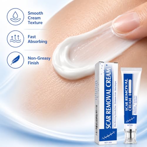 Image of Scar Removal Cream for Face & Body 30g | Silicone Scar Care Cream for Old & New Scars | Supports Skin Repair & Smooth Appearance | Suitable for Stretch Marks, Acne Marks & Surgical Scar Care