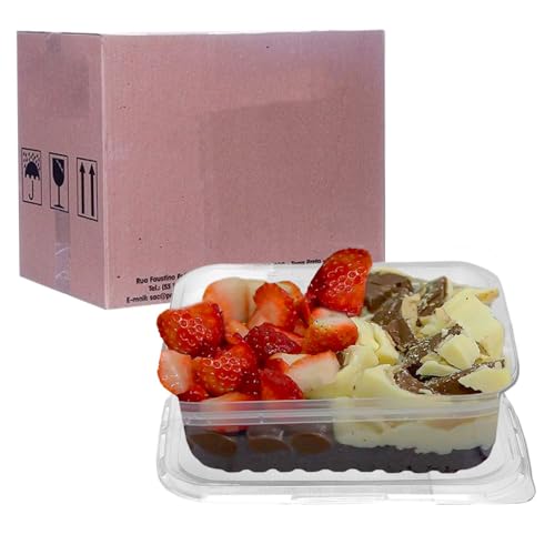 Pote Embalagem Retangular Prafesta 500ml Microondas 72un