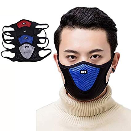 Dressify Multi Color Anti Dust Proof Half Face Mask for Biker, Cycle, Outdoor Activity, Balaclava for Men & Women (Size: Free, 2 Piece)