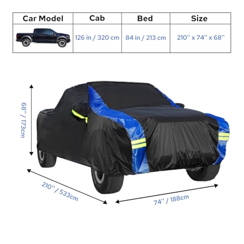 Image of Avecrew All Weather Truck Cover - Waterproof, Rain, Snow, UV & Dust Protection (Up to 210 inch)