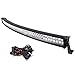SKYWORLD Barra de luces LED, 52 pulgadas 132.08 cm 300W Curved Spot Flood Combo Beam LED Off Road Driving Lamp Barras de luz de trabajo LED con kit de arnés de cableado