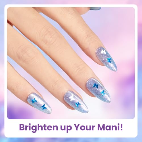 Image of Beetles Spring Gel Polish Set - Dreamscape Wander 6 Colors Baby Purple Blue Glitter Shimmer Cat Eye Gel Polish Soak Off UV LED Nail Gel Home Summer Gifts for Women Manicure DIY Nail Art