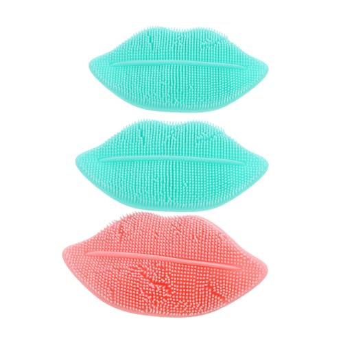VICASKY Silicone Face Brush Set Cleansing and Exfoliating Brush for Face Lip Scrubber Gentle for Sensitive Skin Random Color