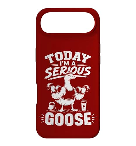 Today I'm a Serious Goose �ʔ����W���t�B�b�g�l�X�O�[�X�B �X�}�z�P�[�X iPhone Air �p