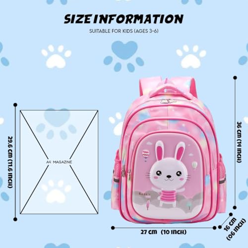 Image of Elios 3D Design Kids School Bag for Kids Age 3 to 6, Preschool Nursery and Grade 1 to 3 | Bags for Boys | Backpack for Girls | Picnic, Travel |Birthday, Diwali, Gifts for Kids