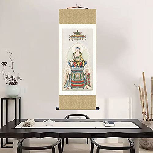 ♥古い 釈迦 木版 掛け軸 お釈迦様 仏具 掛け軸 楽天市場】釈迦誕生仏