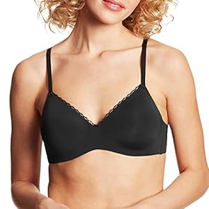 Maidenform womens Pure Comfort T-shirt Wireless Dm7681 T Shirt Bra, Black, Small US