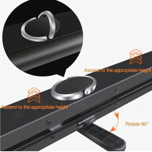 Image of Projector Screen,Projector Screen Pull Down, Manual Pull Up Projection Screen Floor Standing Projector Screens Table Top Screen Portable 4K HD Movie Screen 20in