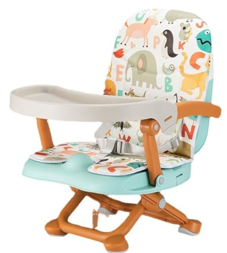 YAKINO 多機能ベビーチェア 高さ調節可能 折りたたみ式 安全ベルト付き 持ち運び簡単 0〜4歳 ポータブル ロープロファイル アウトドアシート (A)